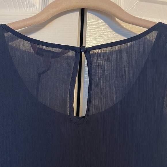 NWT Juicy Couture embellished sleeveless shirt in navy blue size Medium - Picture 9 of 10